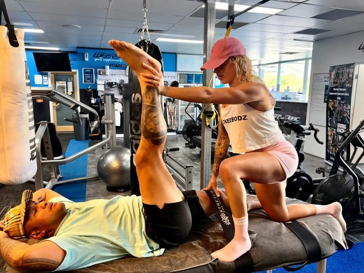 PNF stretching session on the Gold Coast
